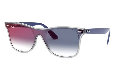 ray ban transparent blue.